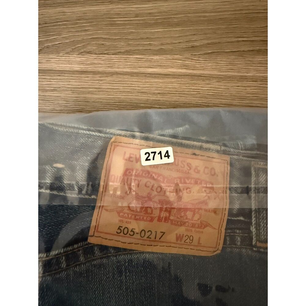 Levi's 1967 LVC Vintage 505-0217 Raw Selvedge Denim Jeans 29 (29X29.5) Big E - Picture 16 of 16